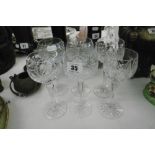 SET OF SIX HOCK GLASSES