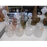 FOUR VICTORIAN DECANTERS