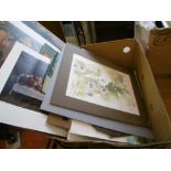 A COLLECTION OF UNFRAMED PRINTS