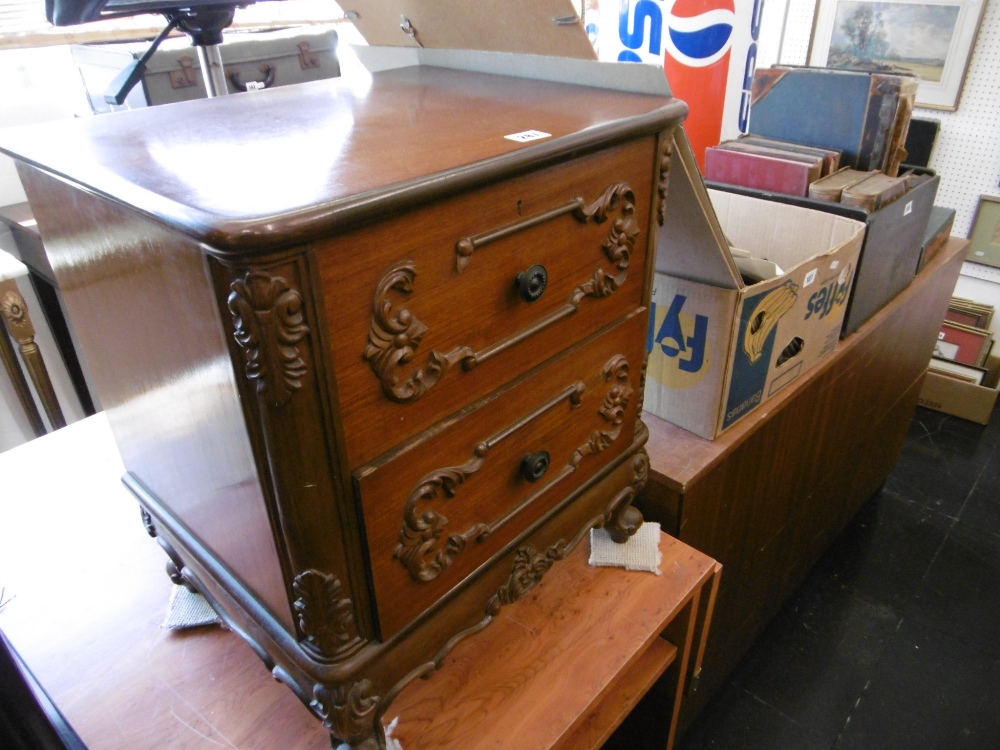 TWO DRAWER CABINET - Image 4 of 4