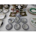 A COLLECTION OF MINIATURE CHINA INCLUDING LIMOGES