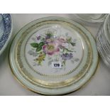 A LIMOGES HAND PAINTED CABINET PLATE