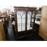 TWO DOOR EDWARDIAN DISPLAY CABINET