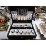 TWO CASES OF PLATED CUTLERY