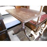 MAHOGANY TILT TOP TABLE