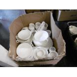 A QUANTITY OF WHITE CHINA