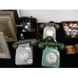 FOUR VARIOUS VINTAGE TELEPHONES