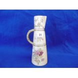 A VICTORIAN ROYAL WORCESTER CLARET JUG