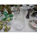 COLLECTION OF GLASSWARE INC. VINAGERETTE ETC.