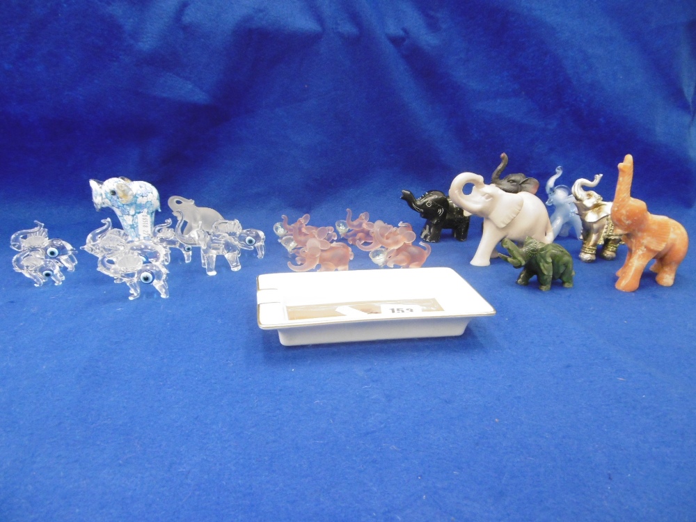 ASSORTMENT OF MINIATURE ELEPHANT FIGURES ETC. - Image 3 of 3