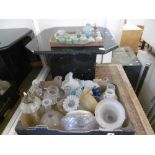 TWO BOXES OF GLASSWARE