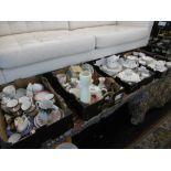 A LARGE QUANTITY OF CHINAWARE ETC