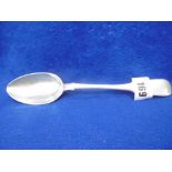 A RUSSIAN 84 STANDARD FIDDLE PATTERN TABLE SPOON MOSCOW 1867