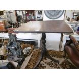 MAHOGANY TILT TOP TABLE