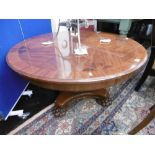 INLAID MAHOGANY COFFEE TABLE