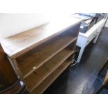 A PINE OPEN BOOK SHELF