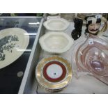 A SET OF SIX DECORATIVE PLATES ETC