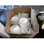 A QUANTITY OF WHITE CHINA