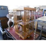 A REVOLVING BOOKCASE (INLAID)