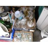 TWO BOXES OF GLASSWARE