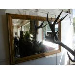 A PINE FRAMED MIRROR