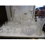 QUANTITY OF CUT GLASSWARE