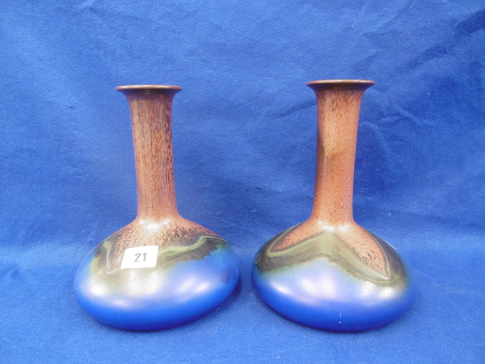 PAIR OF BRETBY ART VASES