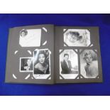 AN ALBUM OF ASSORTED AUTOGRAPHS AUTOGRAPHS IN THE ALBUM INCLUDE A YOUNG VERA LYN, BOB HOPE,