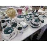 DENBY 'GREEN WHEAT' DINNER SET