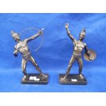 A PAIR OF GLADIATOR FIGURES