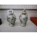 PAIR OF MEISSEN STYLE VASES