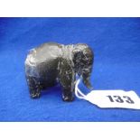 A MINIATURE AUSTRIAN VIENESE BRONZE OF AN ELEPHANT