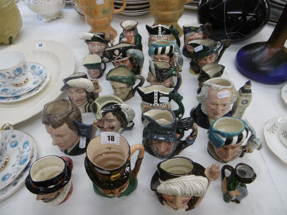 A LARGE QUANTITY OF CHARACTER JUGS