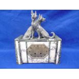 A FRENCH ART DECO MANTLE CLOCK, MARLAA BORDEAUX,