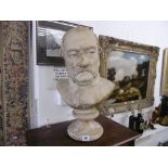 AN EARLY 20TH CENTURY BUST OF A GENTLEMAN