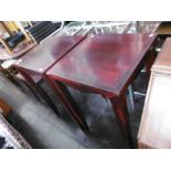 PAIR OF HARDWOOD LAMP TABLE AND A COFFEE TABLE