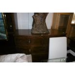 A 19TH CENTURY MAHOGANY BOW FRONT CHEST OF DRAWERS