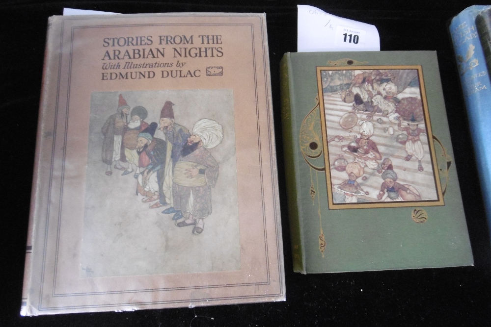 TWO VOLUMES STORIES OF ARABIAN NIGHTS WITH EDMOND DULAC ILLUSTRATIONS - Image 2 of 2