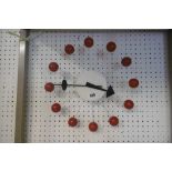 A RETRO STYLE GEORGE NELSON DESIGN BALL CLOCK