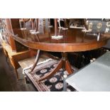 A D END MAHOGANY TABLE