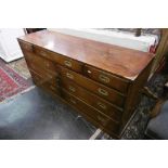 YEWOOD MILITARY CHEST OF EIGHT DRAWERS