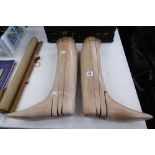 A PAIR OF WOODEN SHOE TREES