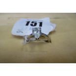 LADIES PEAR SHAPE DIAMOND RING, DIAMOND 1.