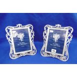 TWO SILVERED MIRROR FRAMES