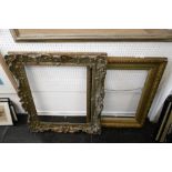 AN OLD GILT FRAME PLUS ONE OTHER