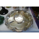 A SILVER PLATED LAZY SUSAN