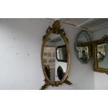 OVAL GILT MIRROR