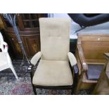 A PAIR OF PARKER KNOLL HIGH BACK CHAIRS