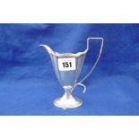 A HM SILVER EDWARDIAN HELMET CREAM JUG HALL MARKED FOR 1904