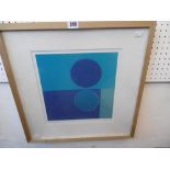 BLUE ABSTRACT PRINT,